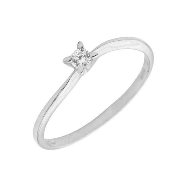 Imagen de Anillo Izel Diamante 0,065ct Oro Blanco18K