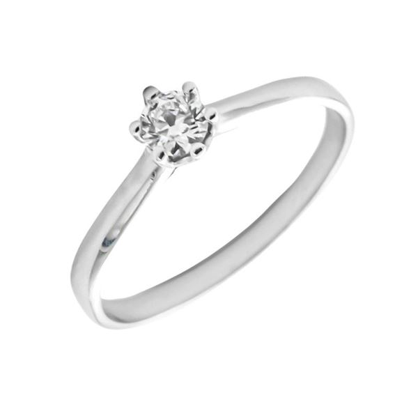 Imagen de Anillo Monique Diamante 0,20ct G-VS Oro Blanco 18K