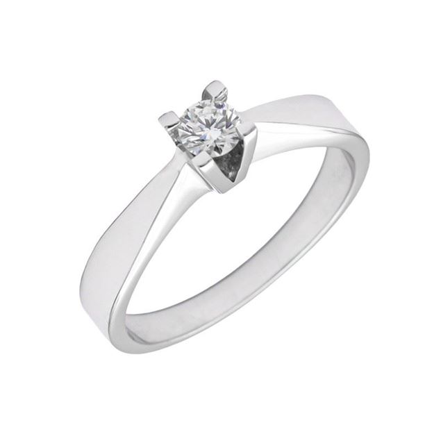 Imagen de Anillo Varenna Diamante 0,19ct G-VS Oro Blanco 18K