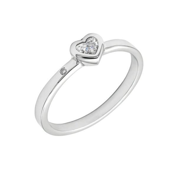Imagen de Anillo Corazón Diamante 0,16ct G-VS Oro Blanco 18K