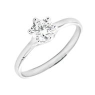 Imagen de Anillo Monique Diamante 0,54ct E-VS GIA Oro Blanco 18K