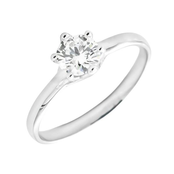 Imagen de Anillo Monique Diamante 0,54ct E-VS GIA Oro Blanco 18K