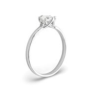 Imagen de Anillo Monique Diamante 0,54ct E-VS GIA Oro Blanco 18K