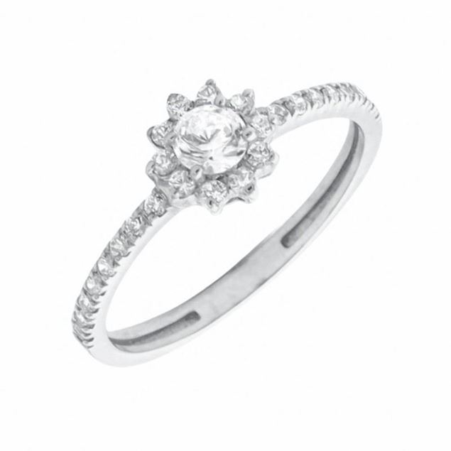 Imagen de Anillo Roxy Oro Blanco 18K