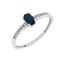 Imagen de Anillo Ovale Zafiro Oro Blanco 18K