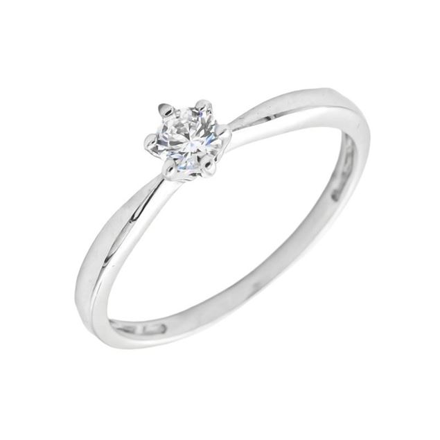 Imagen de Anillo Dafni Diamante 0,16ct Oro Blanco 18K