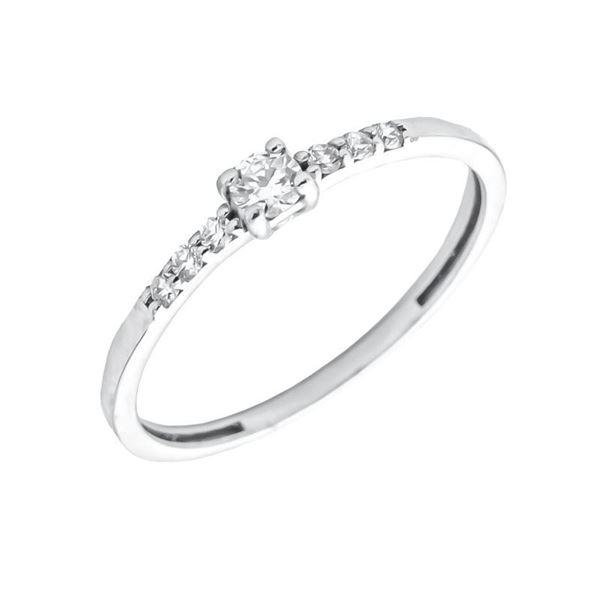 Imagen de Anillo Cintya Diamante 0,175ct Oro Blanco 18K