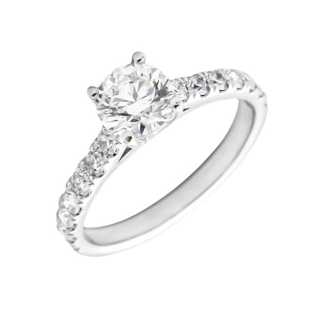 Imagen de Anillo Venecia Diamantes 1,30ct DF-VS EGL Oro Blanco 18K