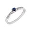Imagen de Anillo Dafne Zafiro AAA Diamantes DF-VS1 Oro Blanco 18K