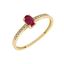 Imagen de Anillo Ovale Rubí Diamantes Oro 18K