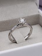 Imagen de Solitario Lyra Diamante 0,50ct G-VS Oro Blanco 18K