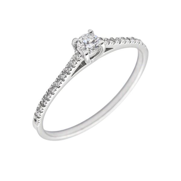 Imagen de Anillo Briana Diamantes 0,21ct DF-VS1 Oro Blanco 18K