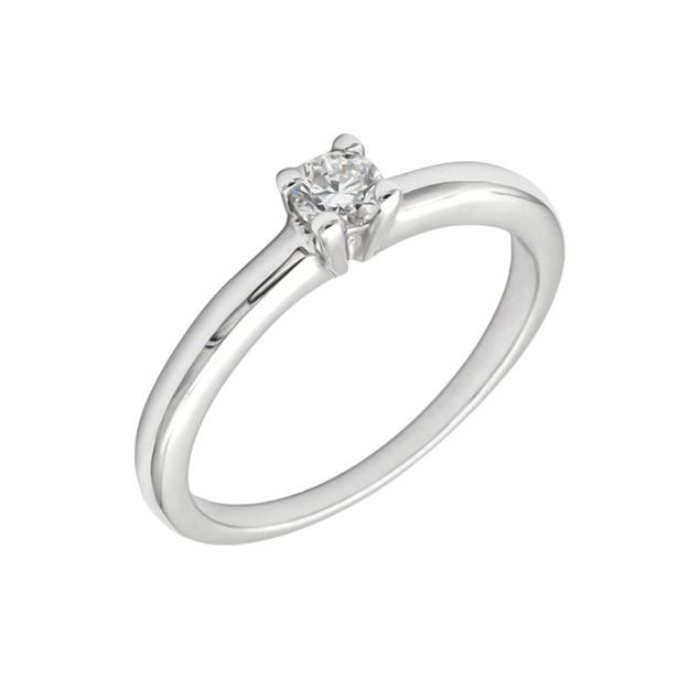 Imagen de Anillo Venezia Diamante 0,20ct G-VS Oro Blanco 18K
