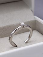 Imagen de Anillo Venezia Diamante 0,20ct G-VS Oro Blanco 18K