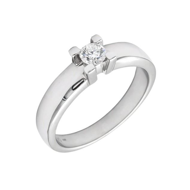 Imagen de Anillo Veira Diamante 0,25ct G-VS Oro Blanco 18K