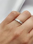 Imagen de Anillo Dunya Diamantes 0,30ct E-VS1 Oro Blanco 18K