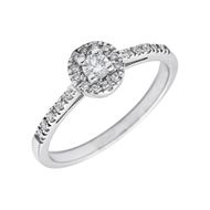Imagen de Anillo Virna Diamantes 0,21ct G-VS Oro Blanco 18K