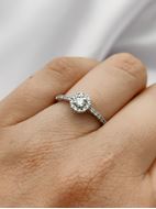 Imagen de Anillo Virna Diamantes 0,21ct G-VS Oro Blanco 18K