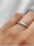 Imagen de Media Alianza Isha Diamantes 0,25ct DF-VS1 Oro Blanco 18K