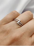 Imagen de Anillo Ann Diamantes 0,03ct G-VS Oro Blanco 18K