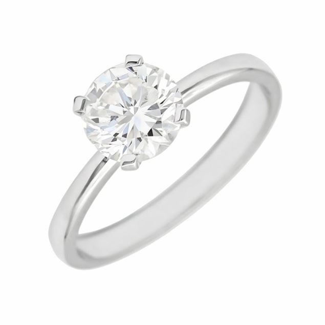 Imagen de Solitario Brisa Diamante 1,24ct Oro Blanco 18K