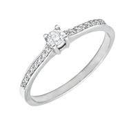 Imagen de Anillo Victoria Diamantes 0,20ct EF-SI Oro Blanco 18K