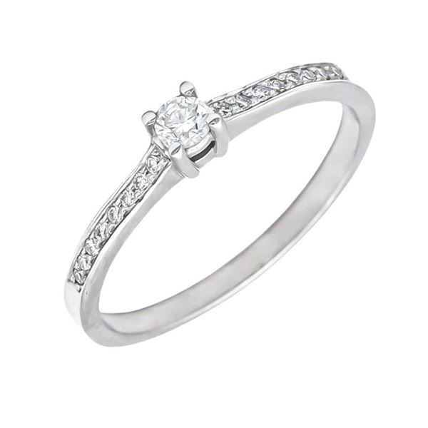 Imagen de Anillo Victoria Diamantes 0,20ct EF-SI Oro Blanco 18K