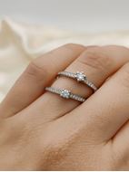 Imagen de Anillo Victoria Diamantes 0,20ct EF-SI Oro Blanco 18K