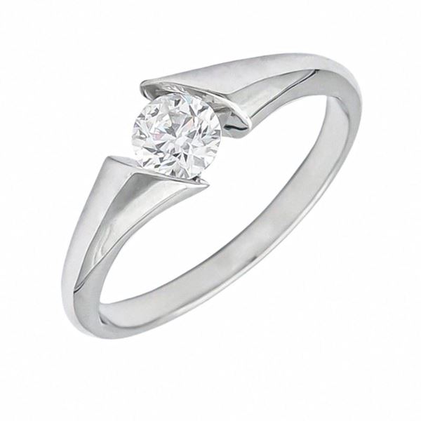 Imagen de Anillo Unity Diamante 0,51ct F-GIA Oro Blanco 18K