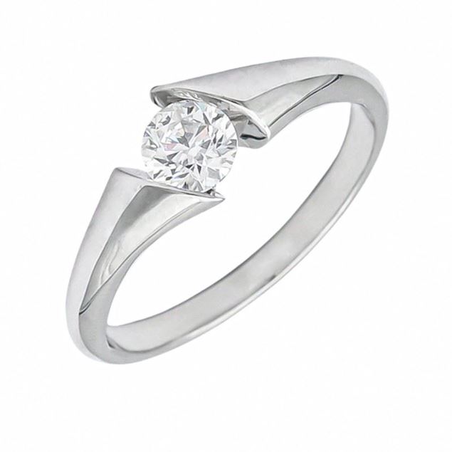Imagen de Anillo Unity Diamante 0,51ct F-GIA Oro Blanco 18K