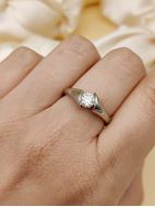 Imagen de Anillo Unity Diamante 0,51ct F-GIA Oro Blanco 18K