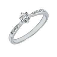 Imagen de Anillo Nia Diamantes 0,25ct G-SI Oro Blanco 18K