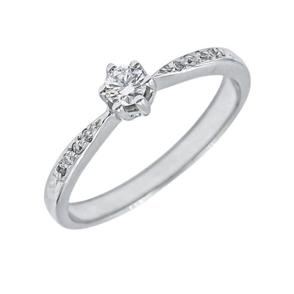 Imagen de Anillo Nia Diamantes 0,25ct G-SI Oro Blanco 18K