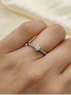 Imagen de Anillo Nia Diamantes 0,25ct G-SI Oro Blanco 18K