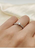 Imagen de Anillo Nia Diamantes 0,25ct G-SI Oro Blanco 18K