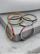 Imagen de Media Alianza Bella Esmeralda Oro 18K