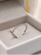 Imagen de Media Alianza Bella Diamantes 0,15ct DF-VS1 Oro Blanco 18K