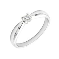 Imagen de Solitario River Diamante 0,10ct Oro Blanco 18K