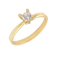 Imagen de Solitario Luar 4mm Oro 18K