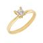 Imagen de Solitario Luar 4mm Oro 18K