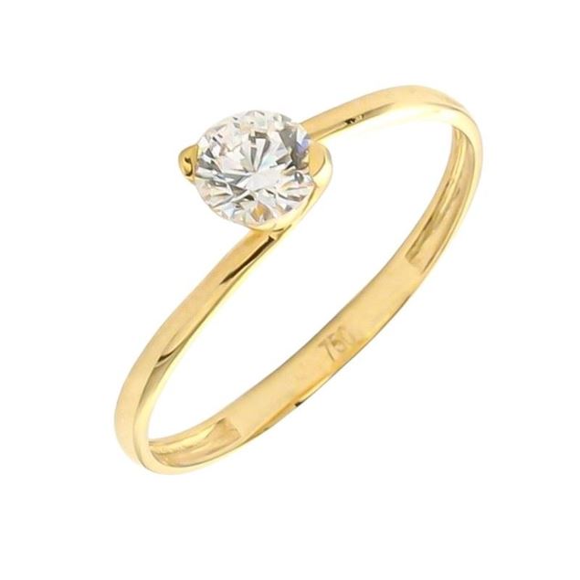 Imagen de Solitario Round Oro 18K