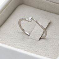 Imagen de Anillo Shela Diamante 0,04ct E-VS1 Oro Blanco 18K