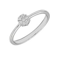 Imagen de Anillo Nera Diamantes 0,13ct G-VS Oro Blanco 18K