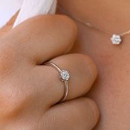 Imagen de Anillo Nera Diamantes 0,13ct G-VS Oro Blanco 18K