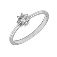 Imagen de Anillo Rose Diamantes 0,09ct G-VS Oro Blanco 18K