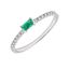 Imagen de Anillo Aura Esmeralda Diamantes G-VS Oro Blanco 18K