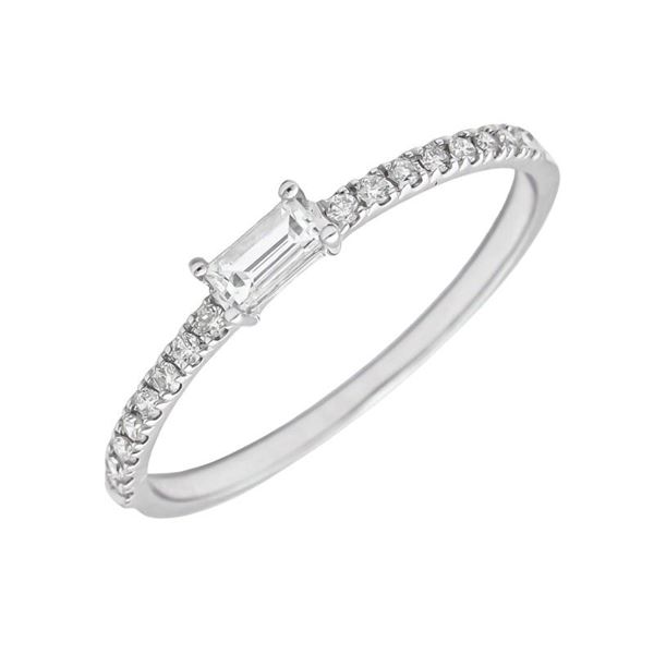 Imagen de Anillo Aura Diamantes 0,26ct G-VS Oro Blanco 18K