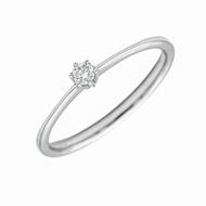 Imagen de Solitario Corina Diamante 0,05ct Oro Blanco 18K