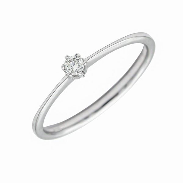 Imagen de Solitario Corina Diamante 0,05ct Oro Blanco 18K