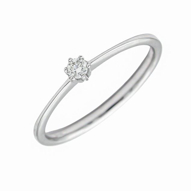 Imagen de Solitario Corina Diamante 0,05ct Oro Blanco 18K